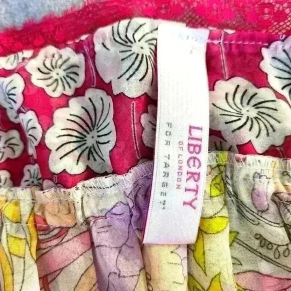 NWOT Liberty Of London Y2K Bright Floral Camisole Pleated Sheer Tank L - Picture 6 of 7